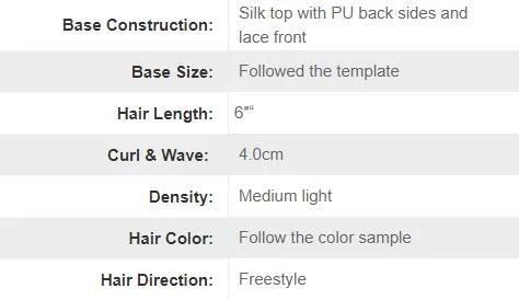 Lw4397: Durable Fine Mono Human Hair Wig with Natural Silk Top