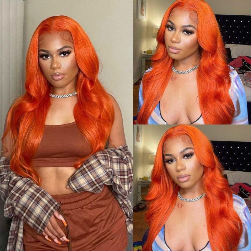 Colorful Body Wave 13X4 Lace Front Wigs High 180% Density