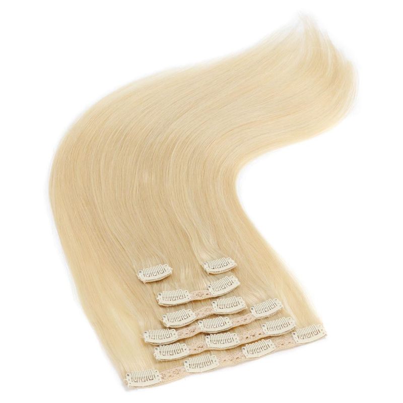 Extensions Natural Color 6A--10A Human Hair Clip in Extensions