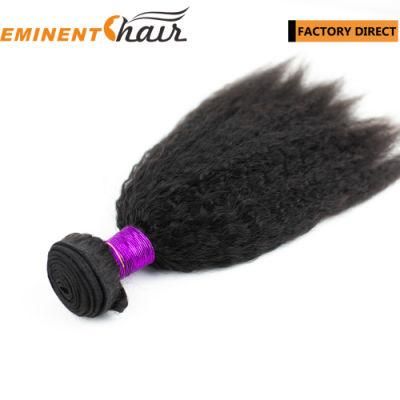 Popular Instant Delivery Natural Black Kinky Virgin Hair Weft