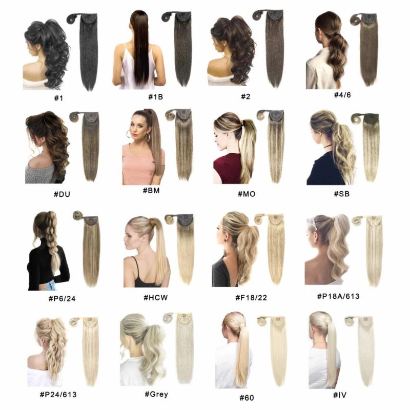 Kbeth Human Hair Extension 100% Virgin Remy Ponytail Long Clip in Natural Straight Blonde Women Pony Tail Brazilian Virgin Extensions Available to Purchase