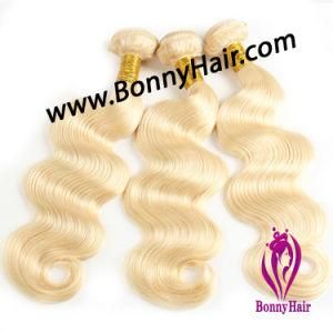 Double Drawn Body Wave Blonde Color Chinese Hair Weft Extension