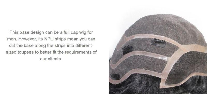Men′s Easy Use Clip on Lace & Mono Wigs - High Quality!