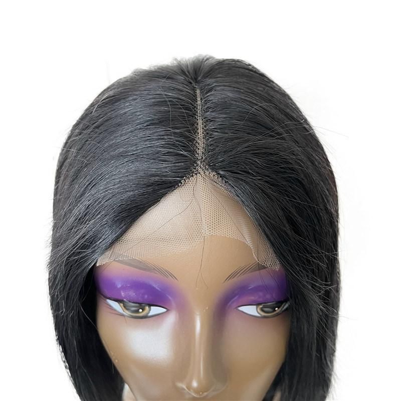Cheap Brazilian Human Hair T Part 4*1 Lace Bob Wig