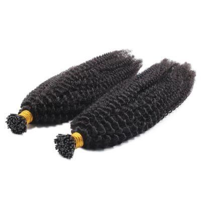 Body Wave I Tip Hair Extensions Microlinks Brazilian Virgin Hair Bulk 100% Human Hair Natural Black Color Hair for Women