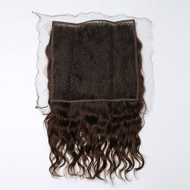 Top Quality Virgin Human Hair Fishnet Hairpiece Hair Extension