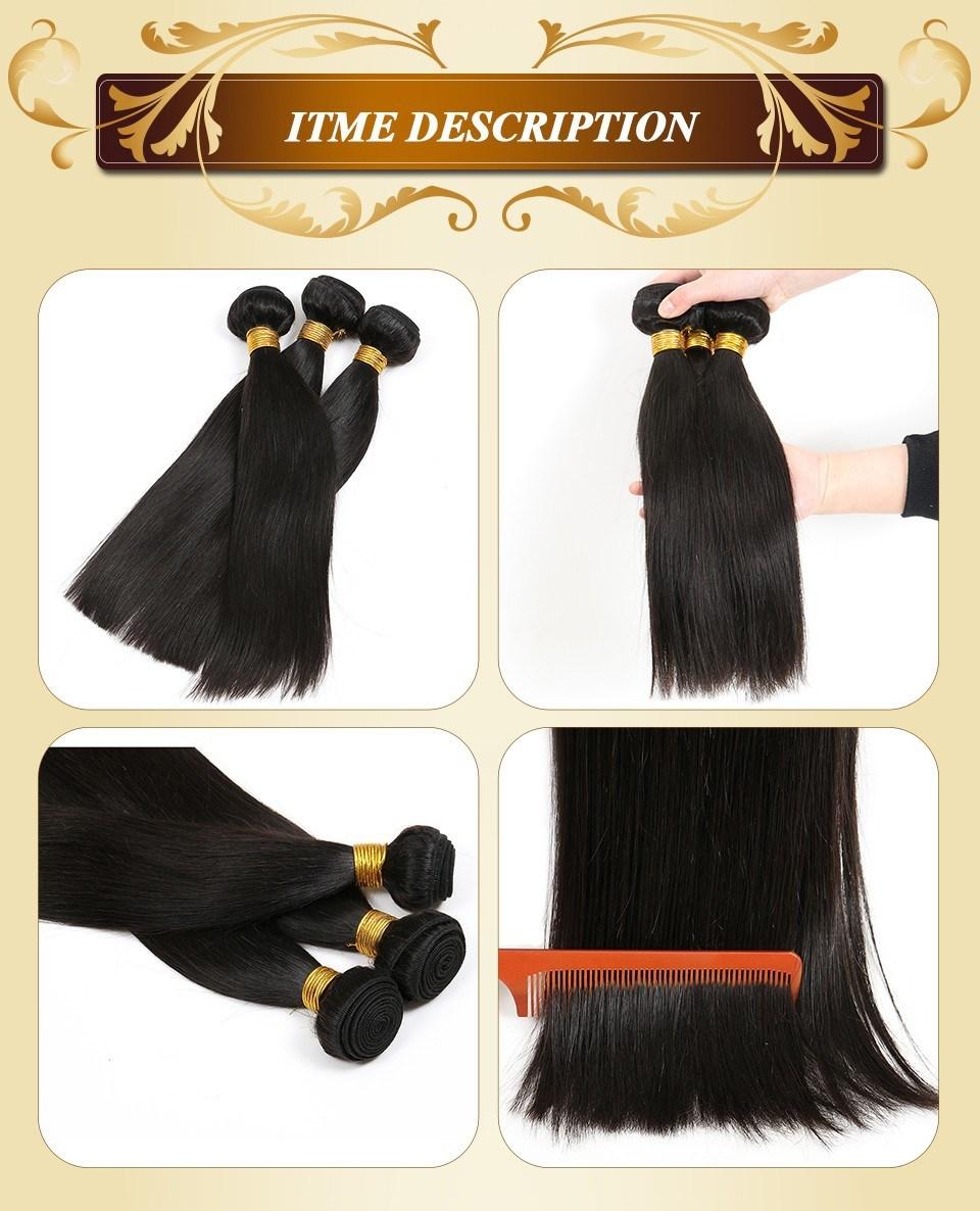 Free Sample 100% Unprocessed 10A Grade Raw Virgin Cuticle Aligned Hair