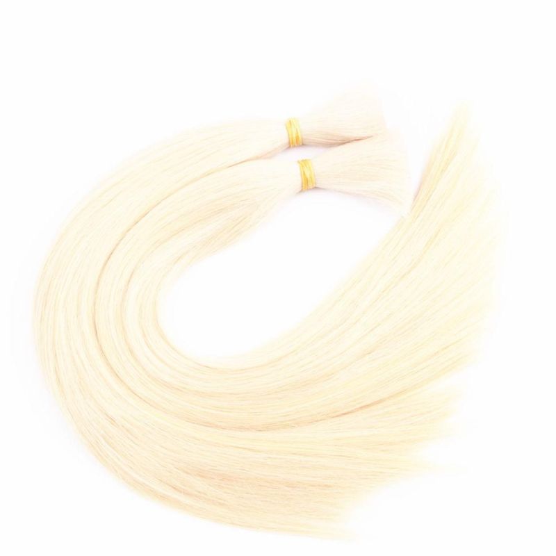 Top Quality Full Cuticle Russian Slavic Blond Human Hair Bulk Braiding Hai