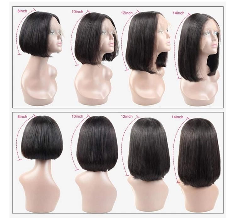 Short Lace Human Hair Wigs for Women Brazilian Finger Wave Wig