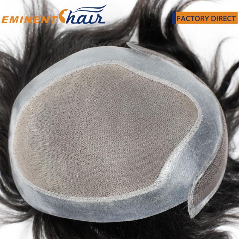 Natural Effect Men′s Lace Front Hair Piece Toupee