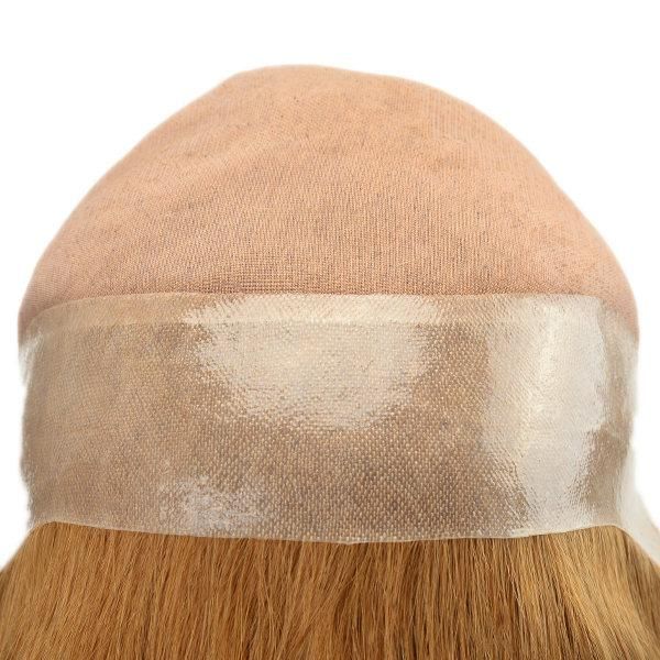 Mono with Clear PU and Narrow Lace Strip in The Temple Full Cap Medical Wig