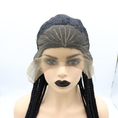 Nice Quality Synthetic Lace Front Long Braid Hair Wig for Black Women