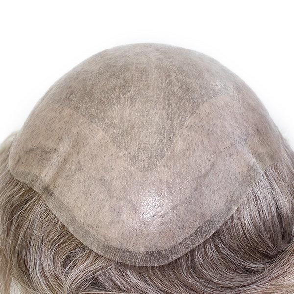 Transparent Thin Skin with PU Gauze Human Hair Wig