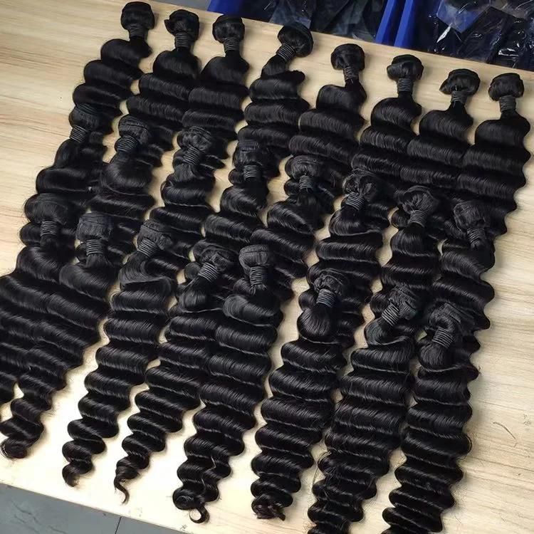 Wholesale 40 Inch 100 Virgin Human Hair Peruvian Deep Wave Hair, Peruvian Human Hair Bundles