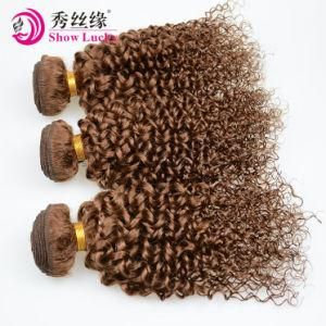 Wholesale Unprocessed Virgin 100% Peruvian Human Hair Weaving Light Brown Remy Afro Kinky Curl Hair Bundles