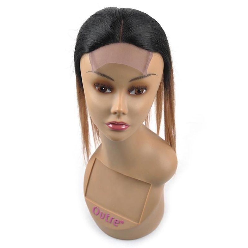 Women Hair 4X4 Lace Closure Brazilian Straight Wave T1b/30 Lace Closure Remy Human Hair Extensions