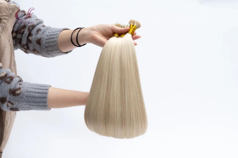 Best Quality 100% Natural Hair Full Cuticle Russian Ponytail Hair Nano Rings Natural Hair
