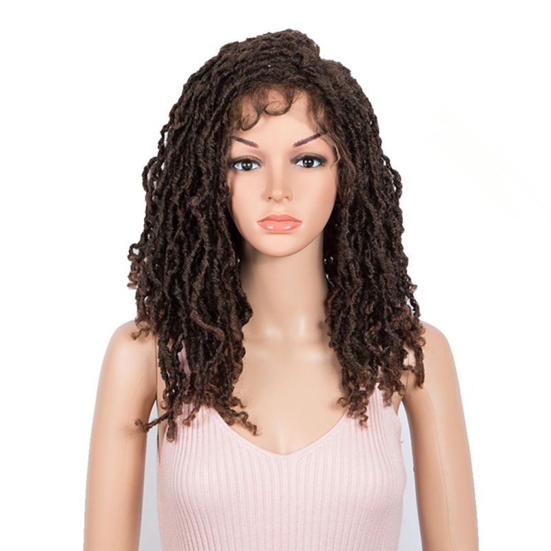 Dreadlock Braids Wig Crochet Twist Dreadlock Hair Wig Twists Fiber Hair Synthetic Hair Lace Front Hair Wigs for Black Women