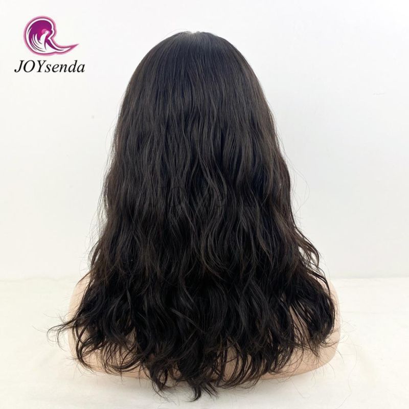 High Quality Natural Wavy Dark Brown Color Silk Base Top European Hair Kosher Wigs/Jewish Wig/Sheitle Wigs