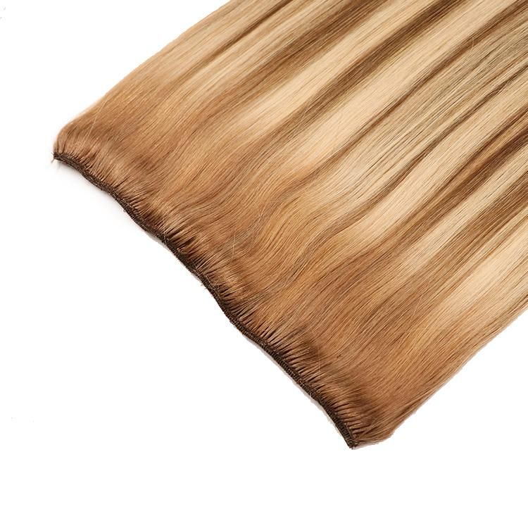 Wholesale Raw Unprocessed 100% Cuticle Aligned Human Hair Halo Hair Extensions