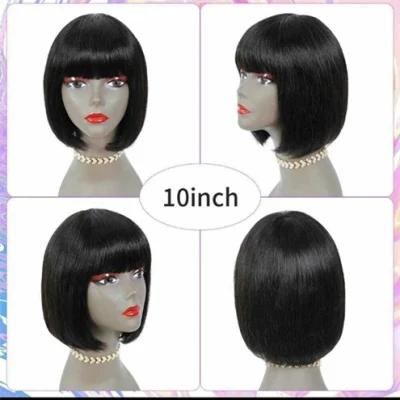 Wholesale 10A Grade Unprocessed Virgin Hair Vendors Wigs with Bang