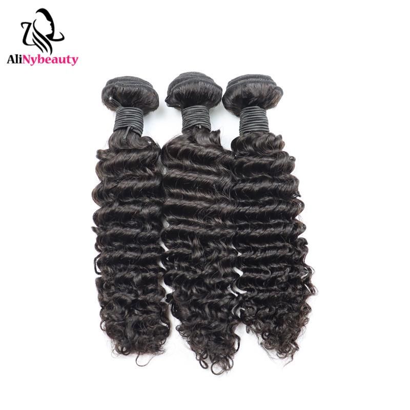 Alinybeauty Wholesale Grade 12A Unprocessed Virgin Brazilian Hair Bundles, Human Hair Extension Bundle, Mink Brazilian Hair Bundle
