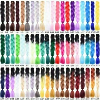Cheap 24&quot; Ombre Kanekalon Braiding Hair Jumbo Braid Hair Expression