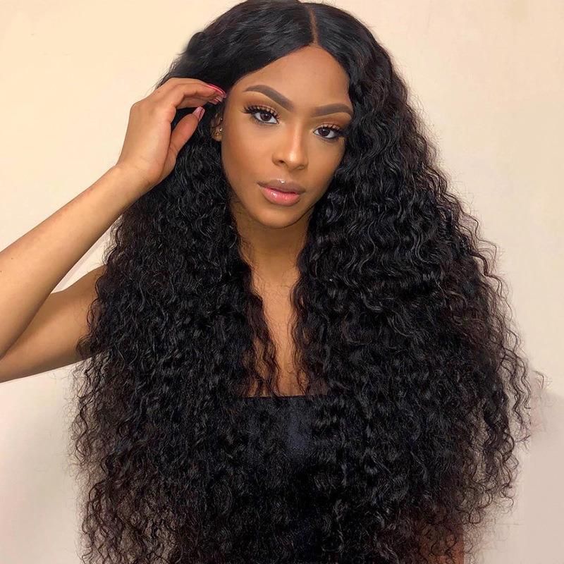 Wholesale Human Hair Synthetic Long Curly Small Area Lace Wigs