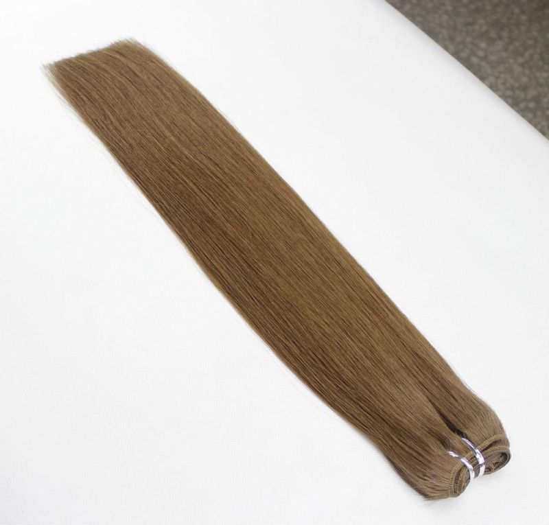 Straight Brazilian Human Hair Hair Bundles Brown Color Remy Human Hair Weaving Bundles Extensions