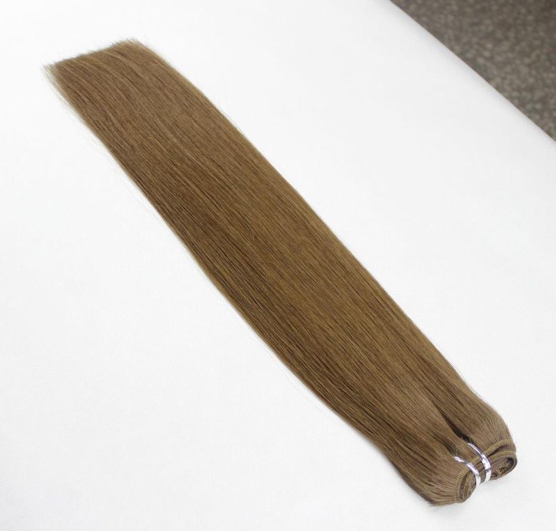 Straight Brazilian Human Hair Hair Bundles Brown Color Remy Human Hair Weaving Bundles Extensions