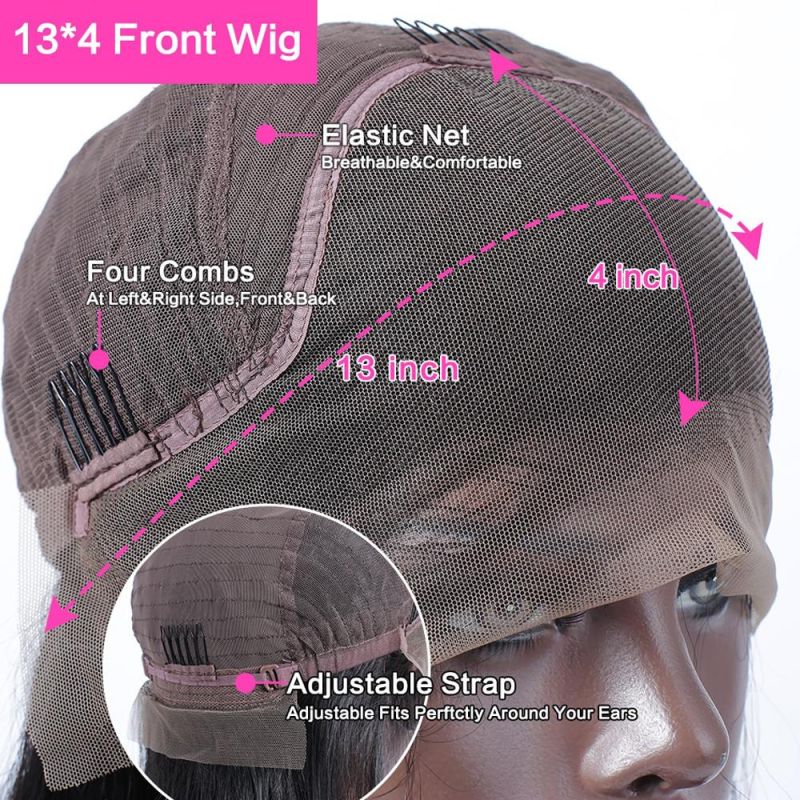Wholesale Lace Front Wigs Straight Lace Frontal Hair Wigs 13X4 Lace Closure Hair Wigs 150% Density Brazilian Virgin Human Hair Wigs 26 Inch