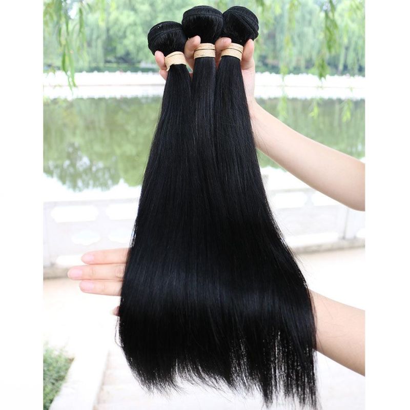 Human Hair Weave Bundles Straight 8-40inch 100% Human Hair Weave Bundles Natural Color Remy Hair Extensions