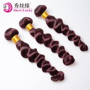 Grade 9A Natural Red Color Loose Wave Virgin Mongolian Human Hair