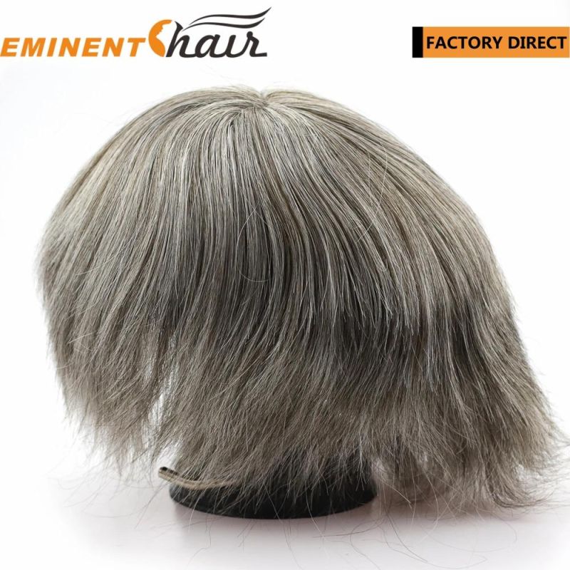 Lace Base Human Hair Men′s Toupee