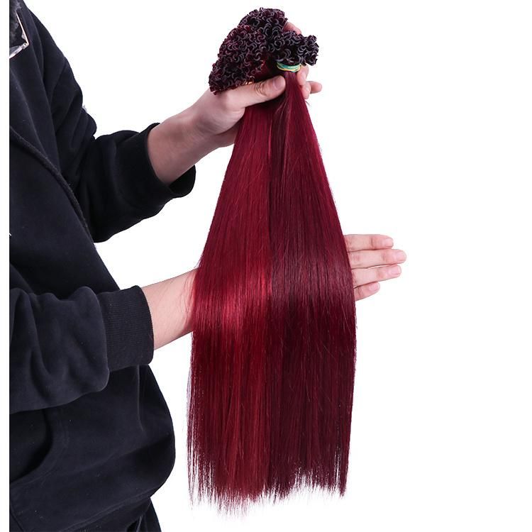 Factory Outlet European Cuticle Aligned U Tip Straight Hair Extension Human Hair