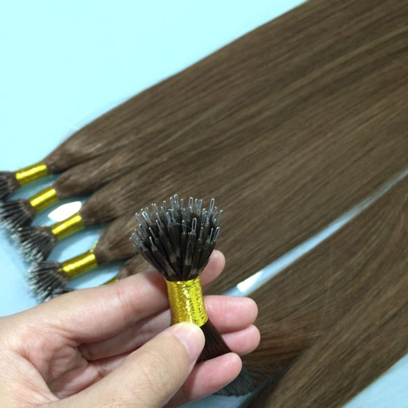 High Quality 100% Brazilian Hair Full Cuticle Hair 24inches Nano Ring Hair Extensions