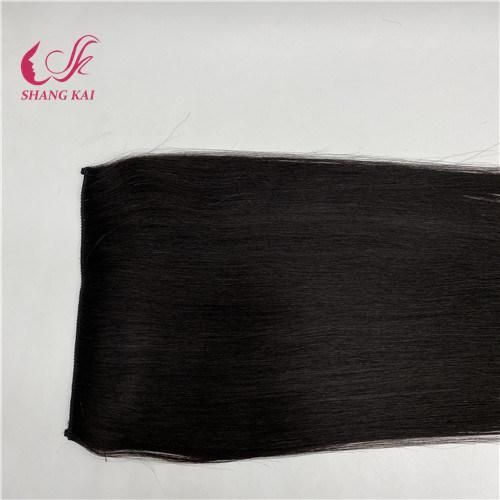 Factory Wholesale 100% Human Virgin Percent Black Human Virgin Remy Hair Weft