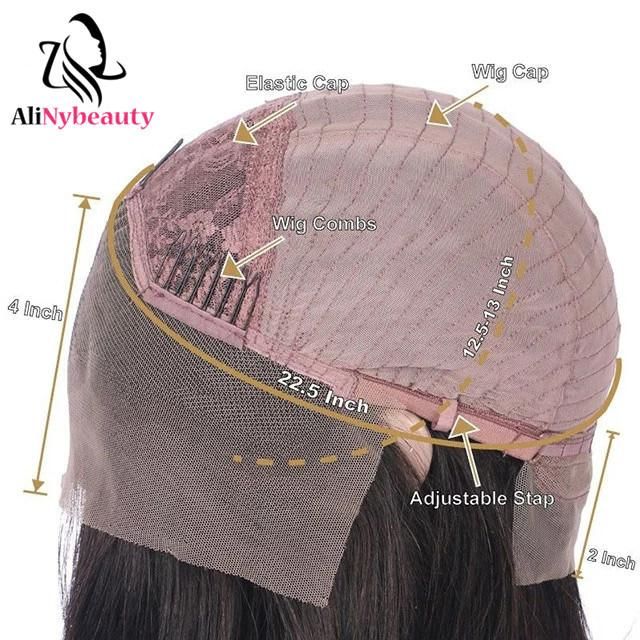 Alinybeauty Wholesale Brazilian Human Hair Short Bob Wig Lace Front Wig