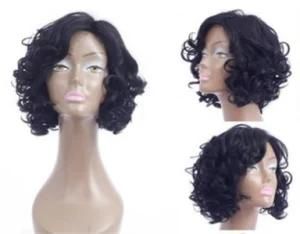 Hair Short Curly Bob Wig Virgin Brazilian