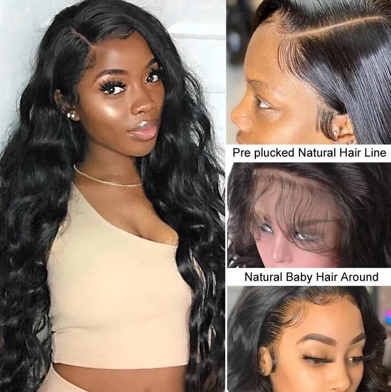 Pre-Plucked Body Wave Human Hair Lace Front Wig