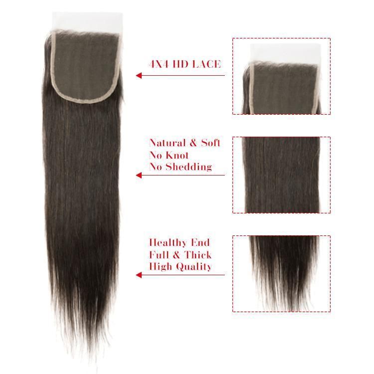 Brazilian HD Lace Frontals Closure with Human Hair Bundle Long 613 6X6 Virgin Raw 13X6 30 Inches Deep Bodywave Bundles