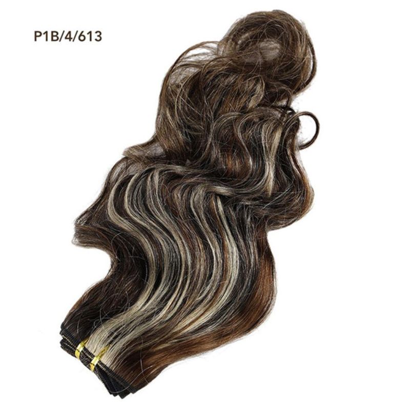 Platinum Blond Brazilian Human Hair Bundle Body Wave Hair Weave Bundles 10"-30" Remy Hair Extensions Brown #2 #4