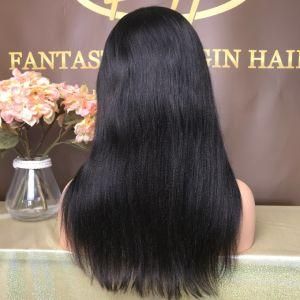 Best Sales Silk Base Virgin Hair Yaki Full Lace Wig in Pre-Pluck Natural Hair Line with Factory Price Fw-011