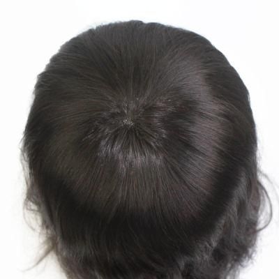 Real Hair Lace Women Natural Hair Toupee for Women