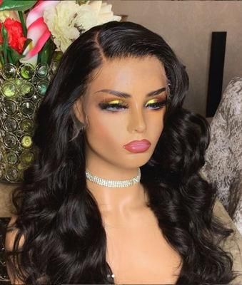 Kbeth 26 Inch Wig Human Hair Lace Front Transparent Double Remy Drawn Wavy China Body Wave Wig Hair Wholesale