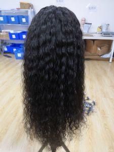 Natural Black 100% Human Hair for Straight Wave Curly Glueless Lace Front Wig Full Lace Wig