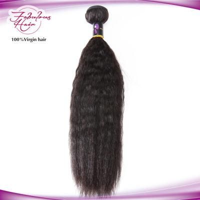 Queen Hair Products Kinky Straight Virgin Human Hair Extensions