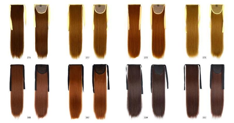 Wendyhair Ponytail Extensions Long Straight Wrap Synthetic Hair
