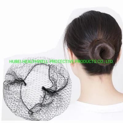 Food Processing Disposable Invisible Hair Cap Hairnets Mesh Nylon Hairnets