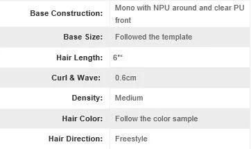 Lw80 High Quality Men′s Afro Wig Curly Human Hair Toupee